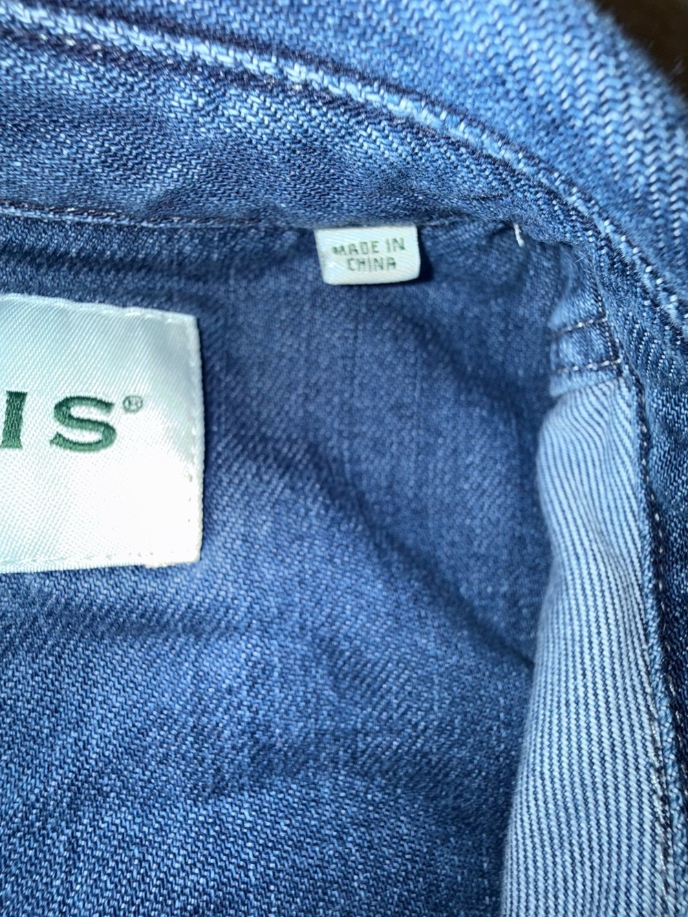 ORVIS Womens Medium Denim Chore Jacket Utility Barn Coat Blue Heritage Style - Picture 7 of 10